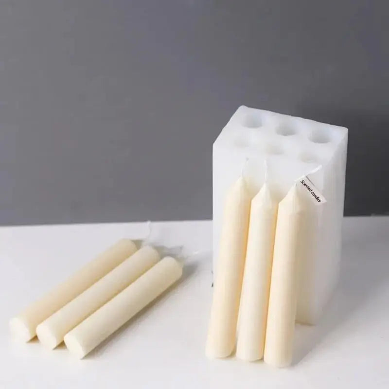 Cylindrical Pillar Candle Silicone Mold – DIY Craft Making