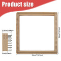 Square Beech Wood Knitting Loom Board – DIY Weaving Tool