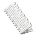 Heavy Duty Windproof Plastic Clothespins, Anti-Slip, 12pcs Laundry Clothespins Nixie White