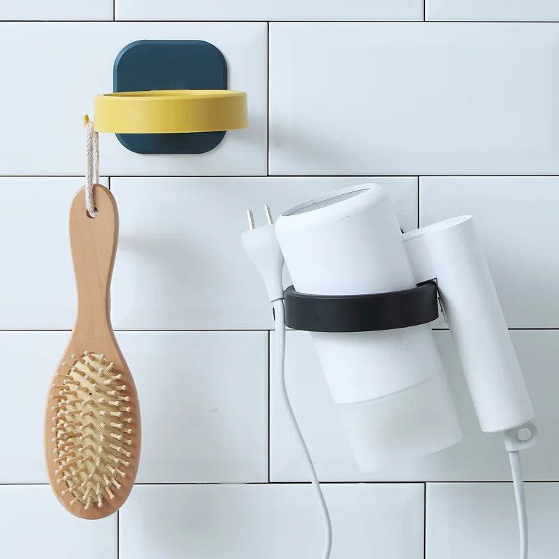 Wall-Mounted Hair Dryer Holder & Bathroom Beauty Organizer Bathroom Tool Organizer Nixie