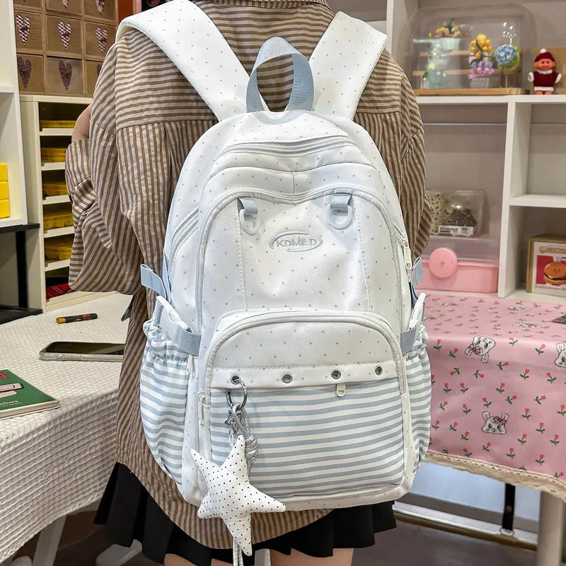 Korean-Style Star Pattern Women's Backpack | Large Capacity Women's Backpack Nixie