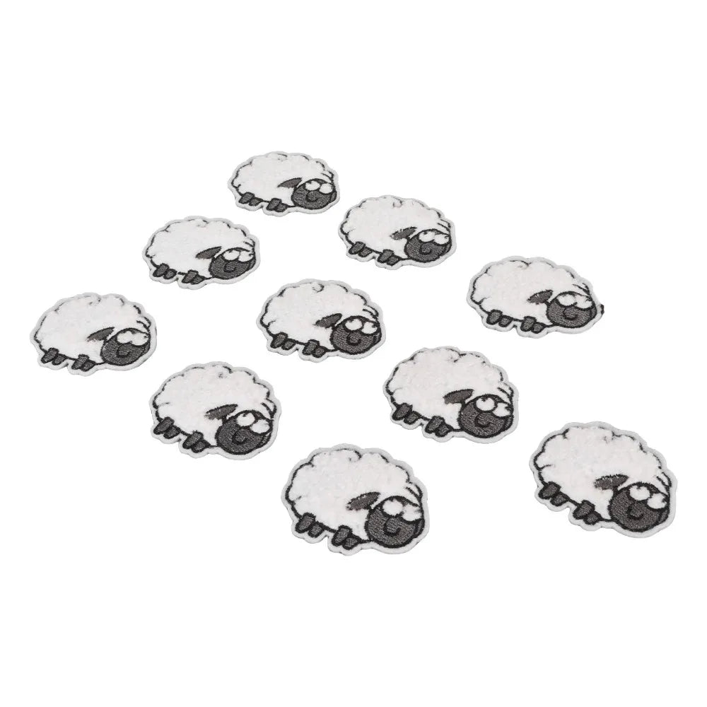 30pcs Sheep Iron-On Embroidered Patches for Jackets & DIY Crafts Iron-On Patches Nixie Default Title