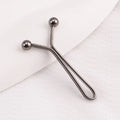 4PC Invisible Adjustable Waist Clips for Jeans & Skirts Waist Adjuster Clips Nixie Gun Black 4pcs