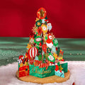 3D Pop-Up Christmas Greeting Card with Envelope – Gold Craft 3D Greeting Card Nixie 9
