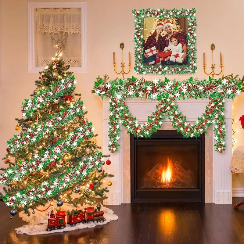 2M Metallic Twist Garland | Christmas Tree & Holiday Decor Christmas Garland Nixie
