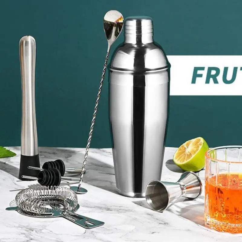 Nixie Stainless Steel Cocktail Shaker Bartender Set – 3/8 Piece Cocktail Shaker Set Nixie