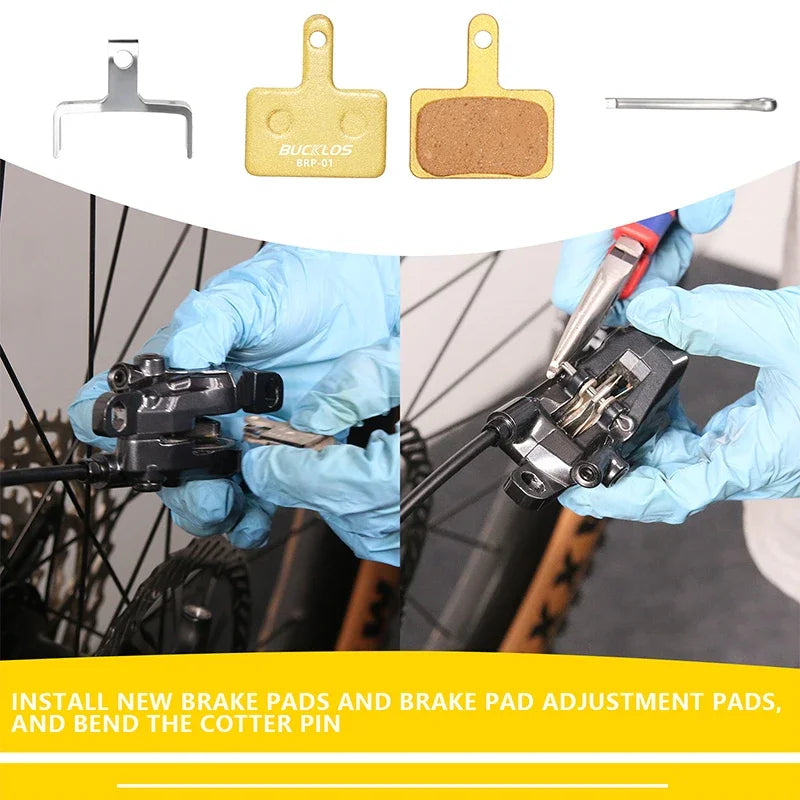BUCKLOS Copper Disc Brake Pads for Shimano B01S MTB Bikes Disc Brake Pads Nixie