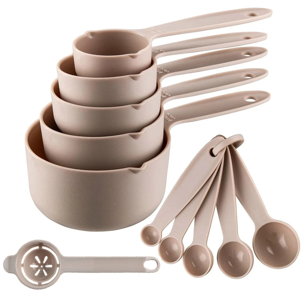 11-Piece Measuring Cup Set with Egg Yolk Separator | Kitchen