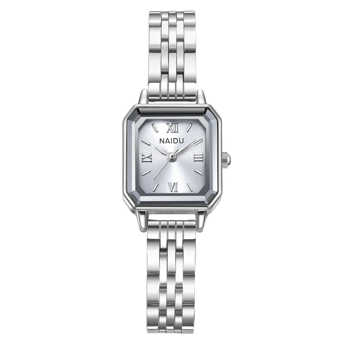 REBIRTH Women's Retro Quartz Watch – Light Luxury Daily Style Women's Quartz Watch Nixie Silver