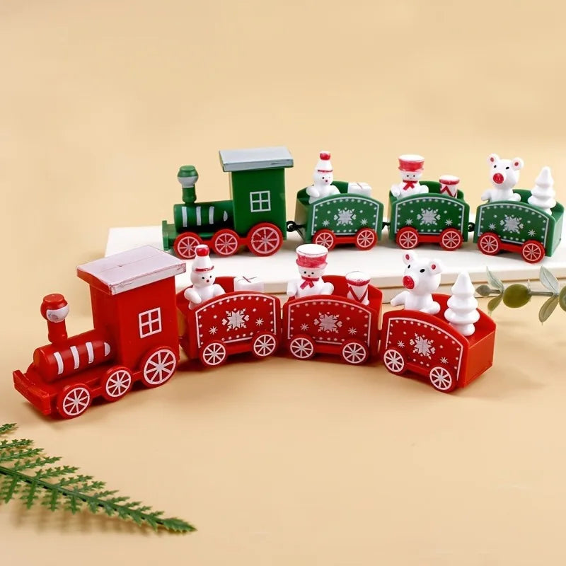 Christmas Train Ornament Zinc Alloy Festive Tree & Table Decor Christmas Ornament Nixie