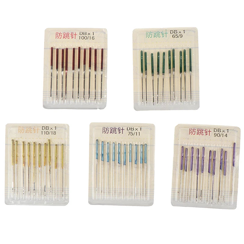 10PCS Anti-Jump Stretch Fabric Sewing Needles – Elastic Cloth Sewing Needles Nixie