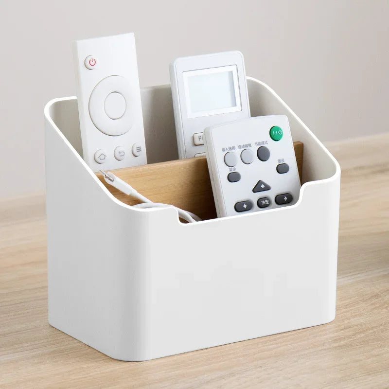 Plastic Desktop Storage Box – Remote & Cosmetics Organizer Desktop Storage Box Nixie