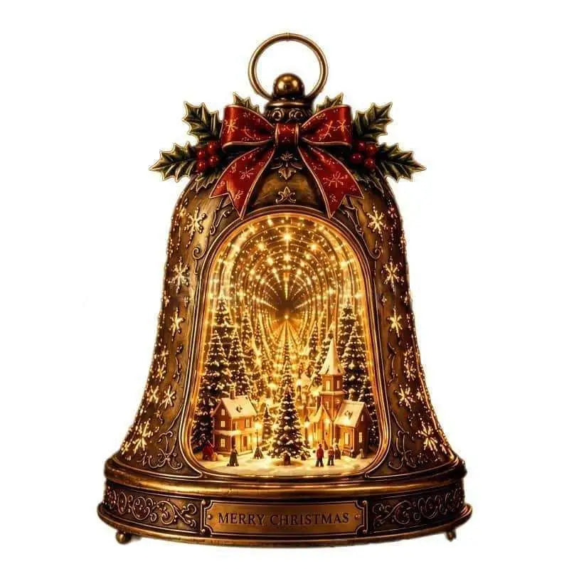 Christmas Glowing Bell Night Light & Tree Desktop Ornament
