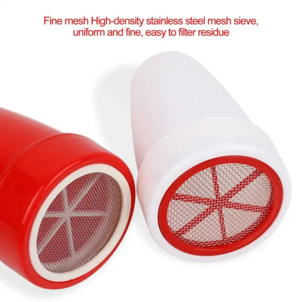 Handheld Flour Sifter with Lid – Fine Mesh Cocoa Sugar Sieve