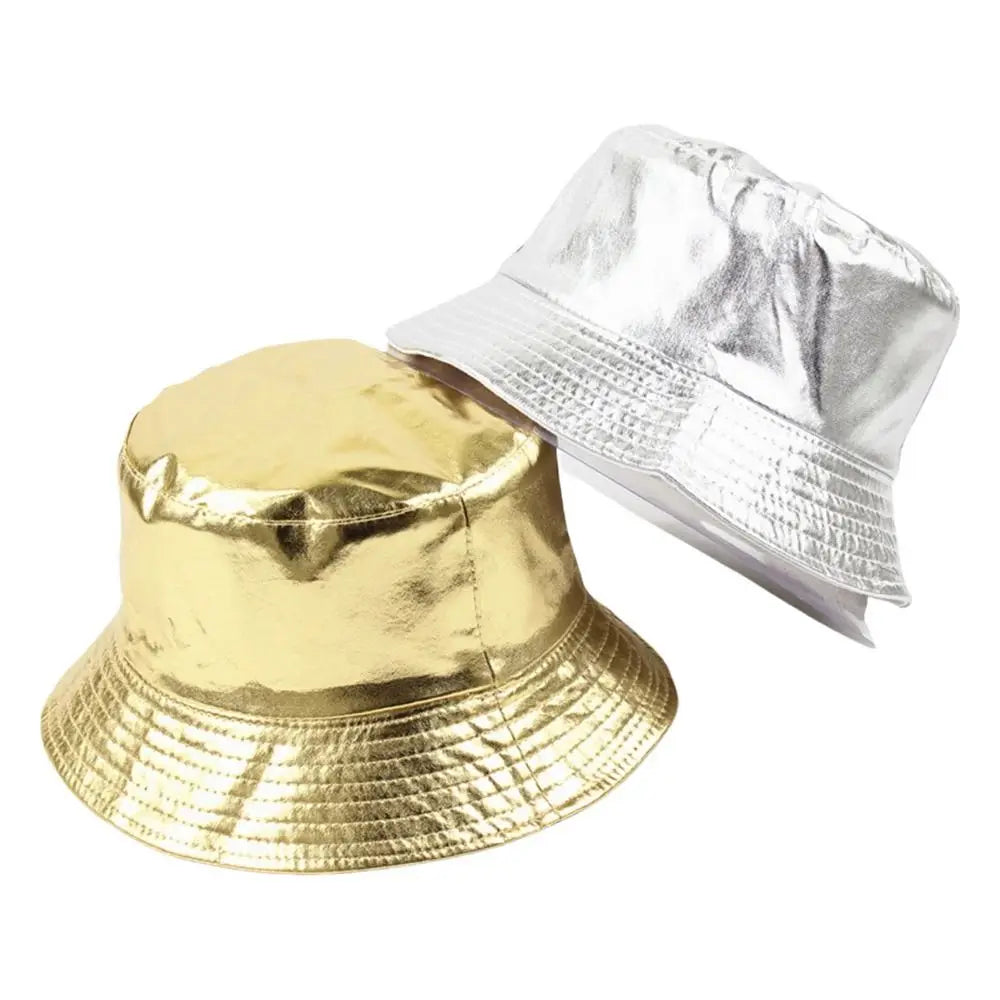 Reversible Bucket Hat UPF 50+ Metallic Harajuku Style Unisex Reversible Bucket Hat Nixie
