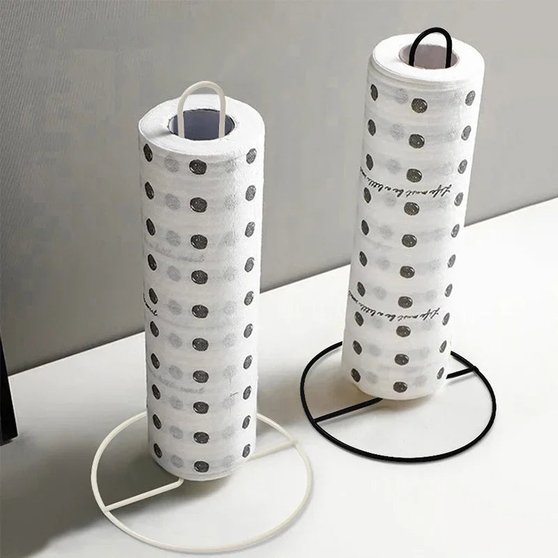 Stainless Steel Tissue Holder – Vertical Roll Paper Storage Rack Paper Towel Holder Nixie