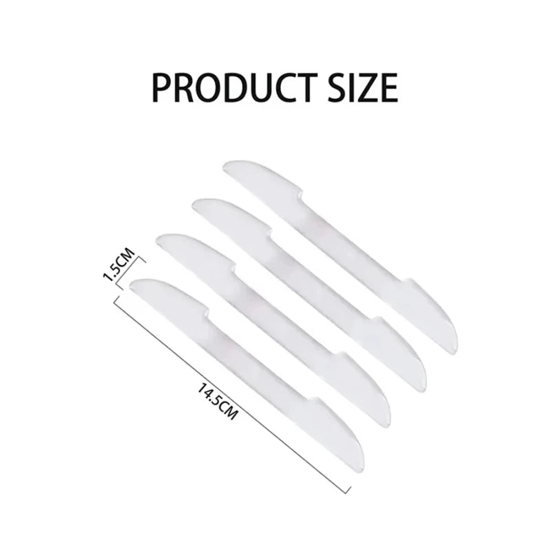 Transparent Car Door Edge Guard Strips & Mirror Protector 4PCS Car Door Guard Strip Nixie