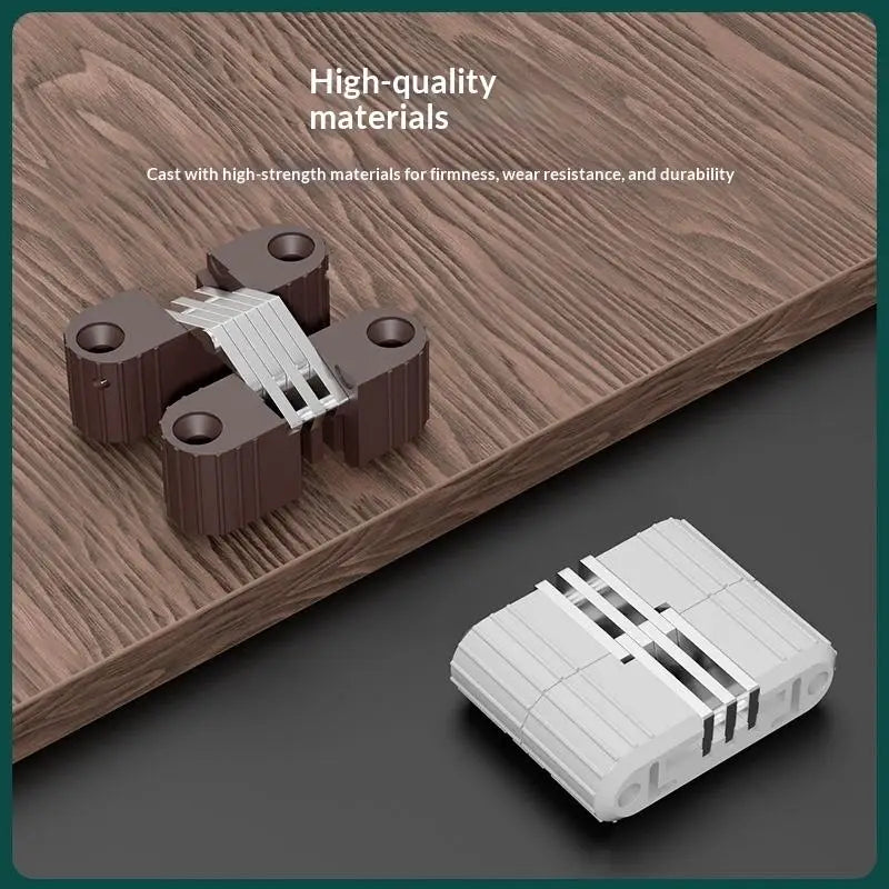 Cross Concealed Hinge Plastic Iron Folding Table Chair Hardware Furniture Hinge Nixie