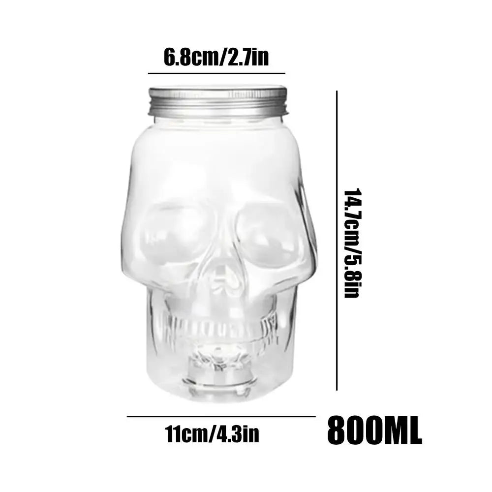 Skull Jars with Lids – Gothic Spice & Spooky Decor Storage