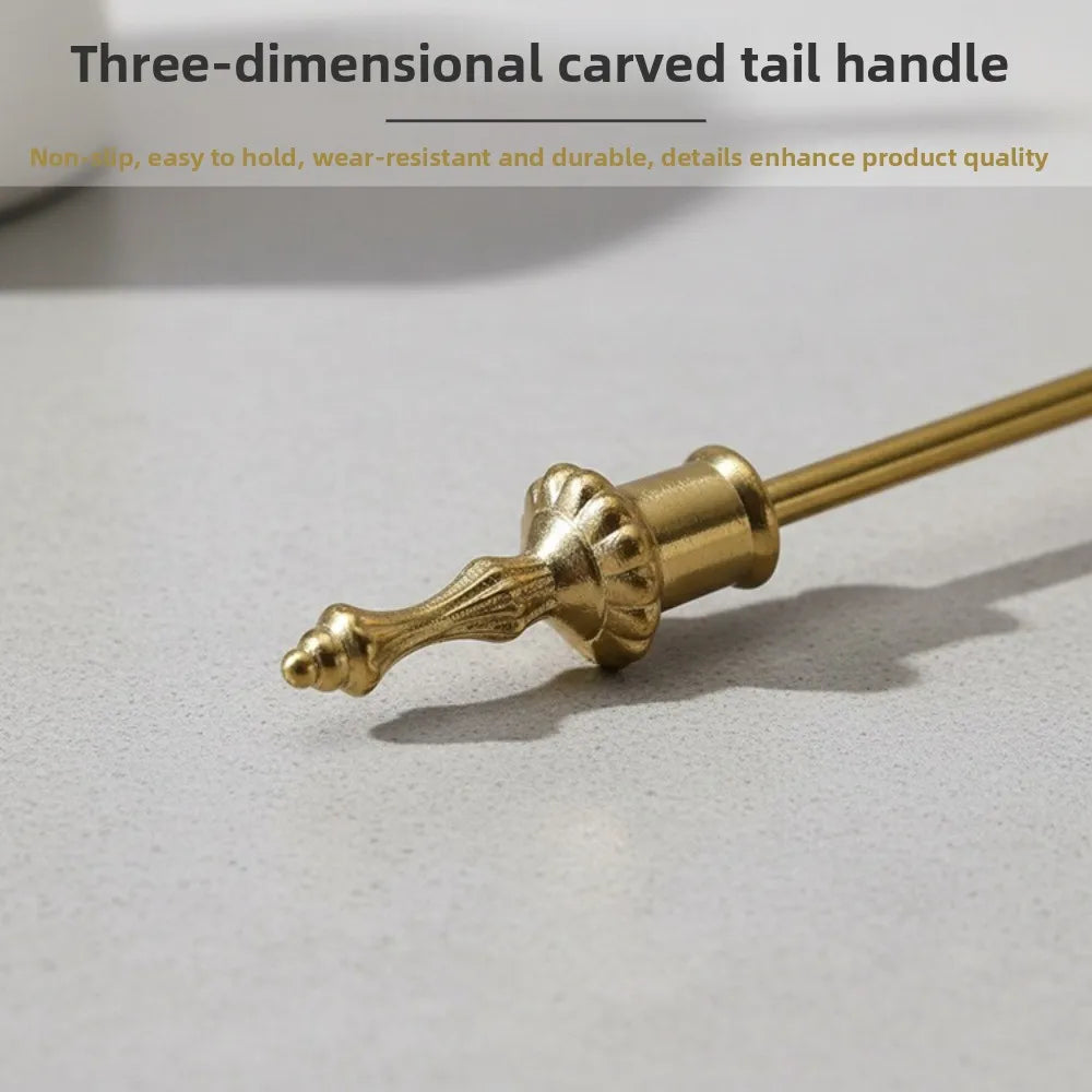Bell-Shaped Metal Candle Snuffer Long Handle – Gold Home Décor Candle Snuffer Nixie