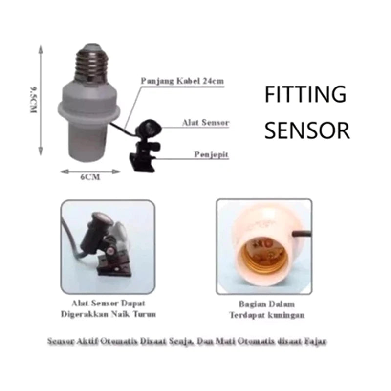 Automatic Day/Night Light Sensor Plug – Auto On/Off Socket