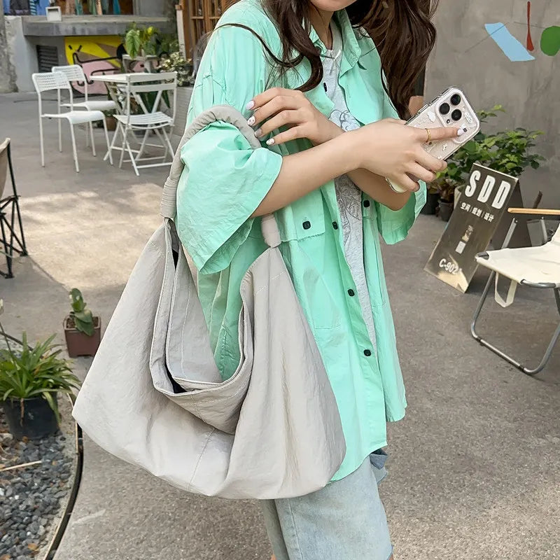 Women's Large Canvas Shoulder Crossbody Bag | Nixie