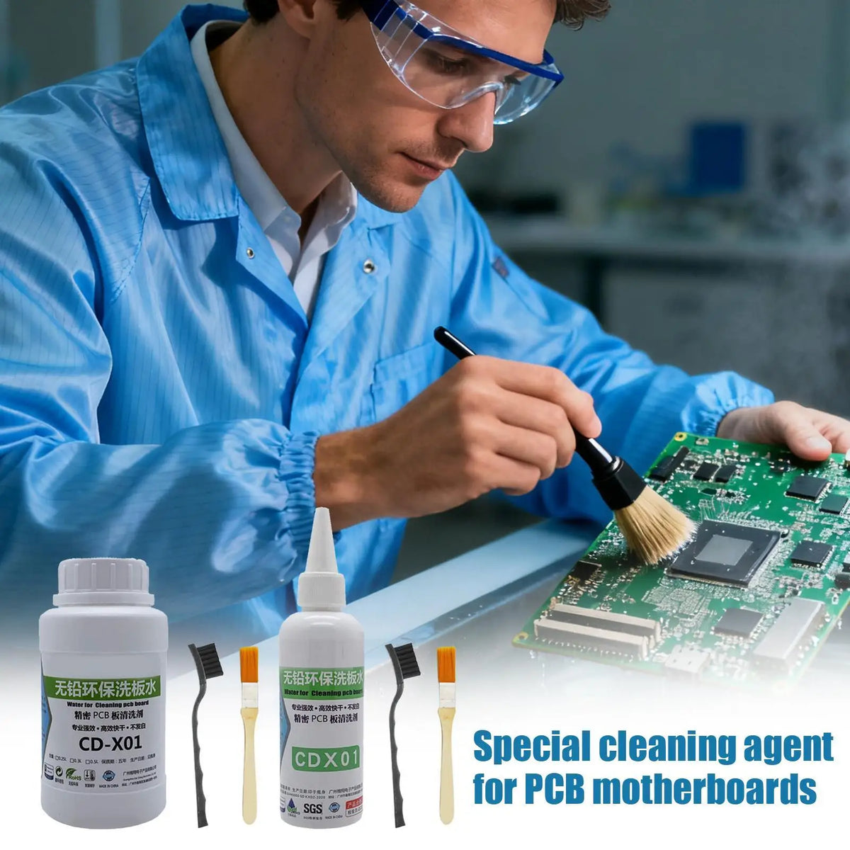 PCB Motherboard Cleaner Liquid 100/250ml – Fast-Dry Electronics Cleaner