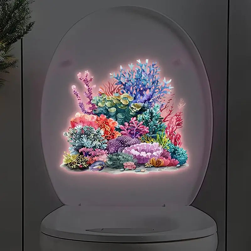 Glow-in-the-Dark Coral Reef Sticker – Luminous Wall Decal Luminous Wall Sticker Nixie
