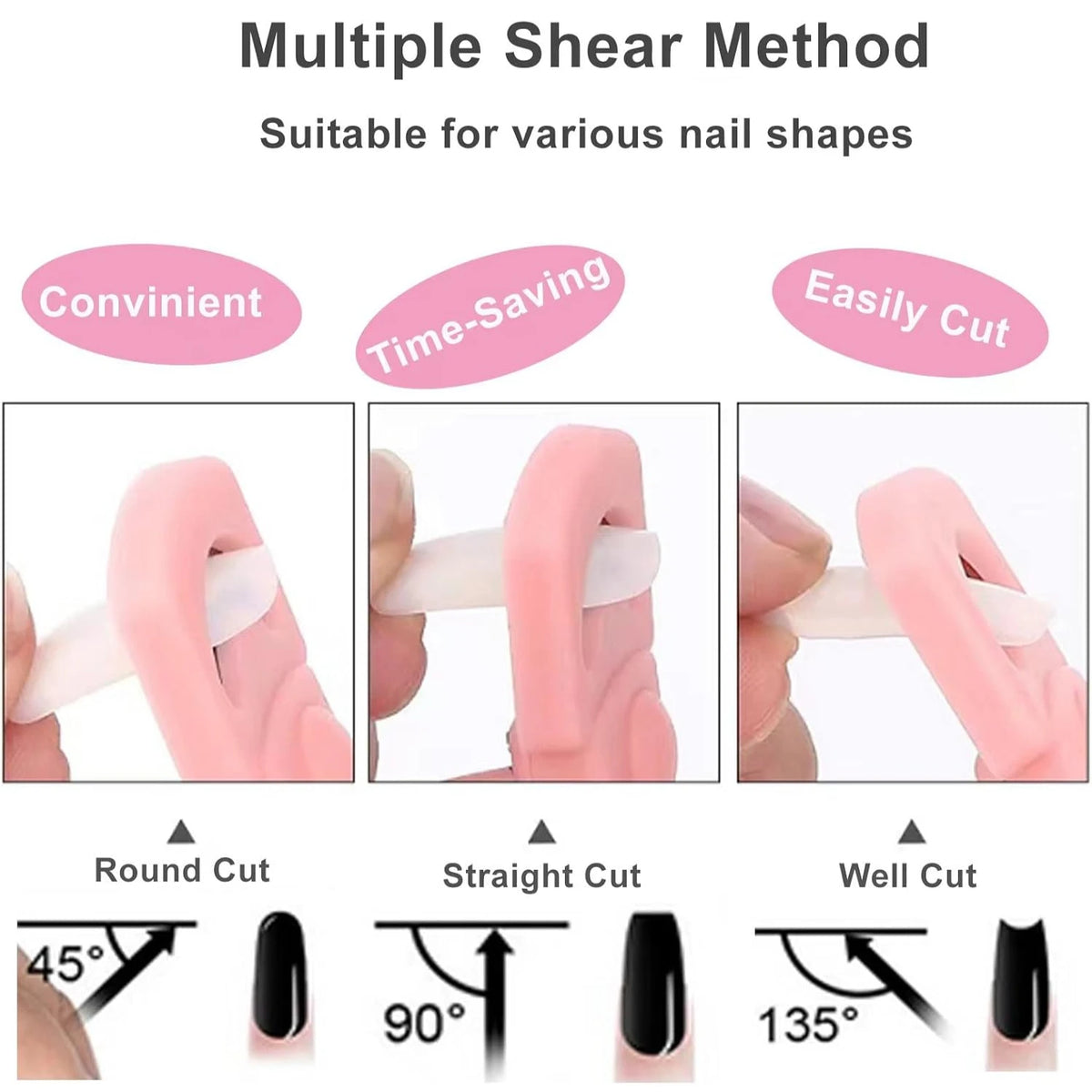 U-Shape Nail Tip Trimmer – Precision Acrylic & Gel Cutter Nail Tip Trimmer Nixie