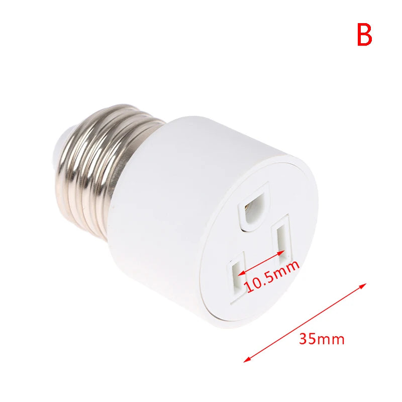 E26 E27 B22 Lamp Holder to US/EU Power Plug Adapter Lamp Socket Adapter Nixie B
