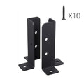 2pcs Heavy-Duty Adjustable Deck Post Anchor Corner Brackets