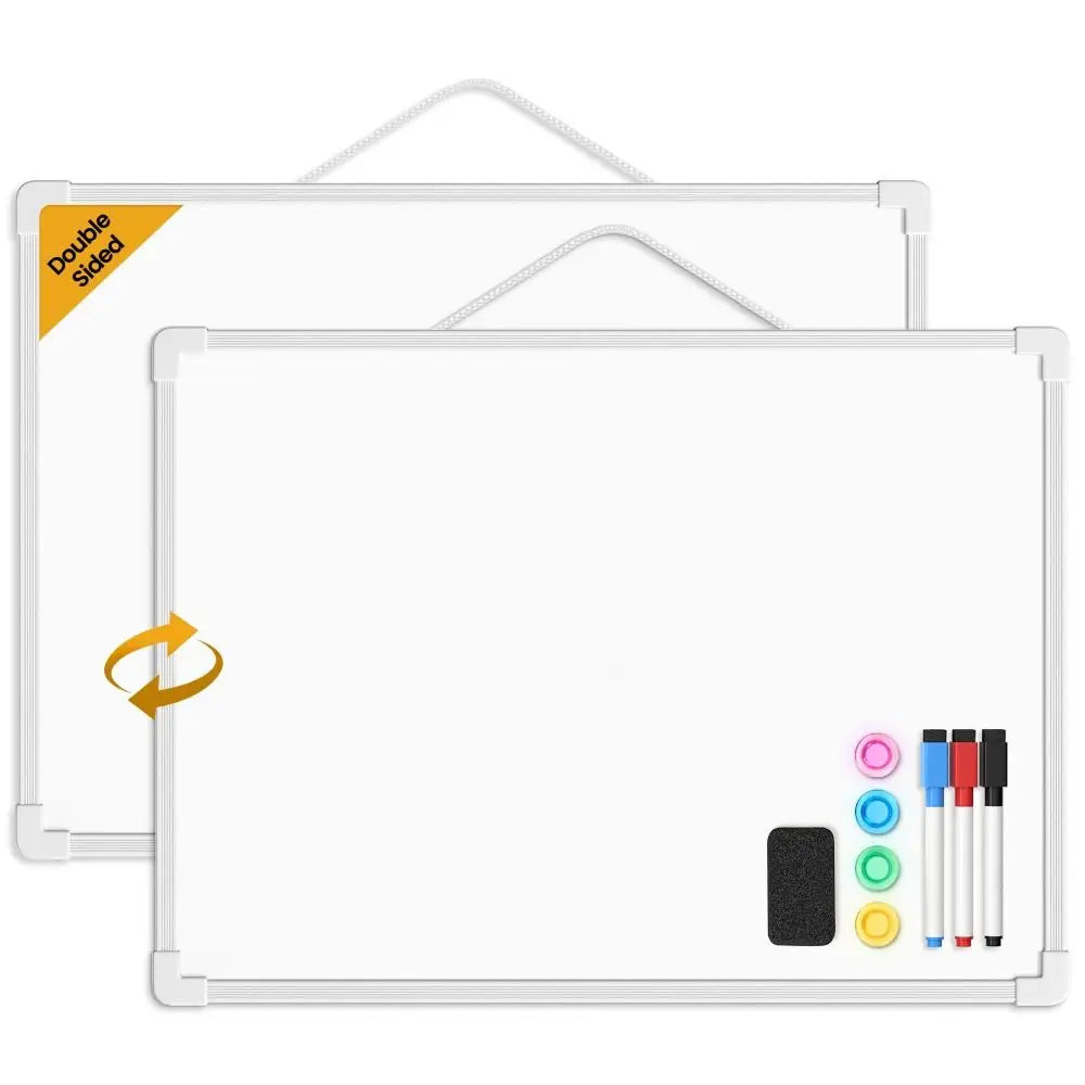 Double-Sided Magnetic Dry Erase Whiteboard 16x12 + Markers Dry Erase Whiteboard Nixie