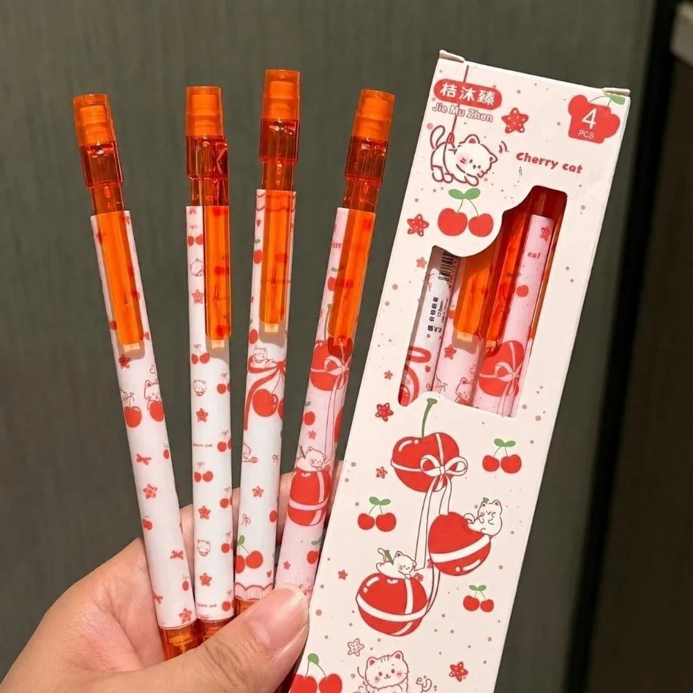 4-Pack Kawaii Mechanical Pencil Set 0.5mm 2B Lead Break-Resistant Mechanical Pencil Set Nixie