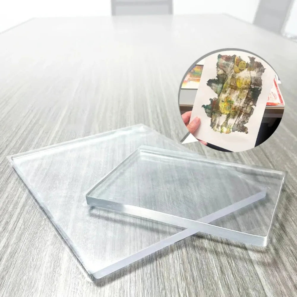 Silicone Gel Printing Plate – Reusable Monoprinting Art Tool Gel Printing Plate Nixie