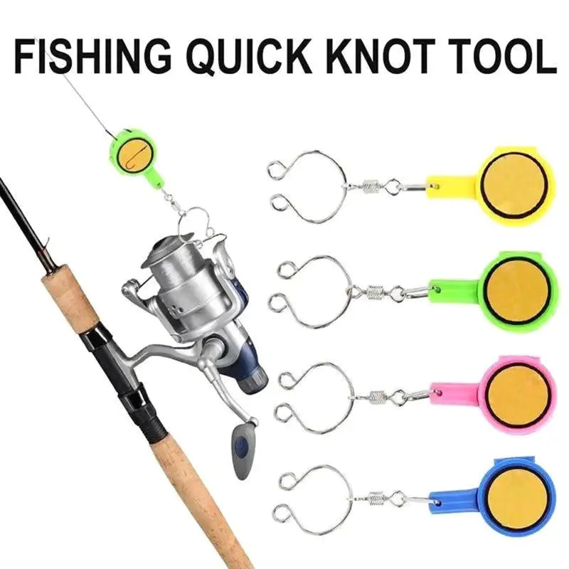 Fast Tie Fishing Knot Tying Tool with Line Cutter – 2 Pcs Fishing Knot Tool Nixie