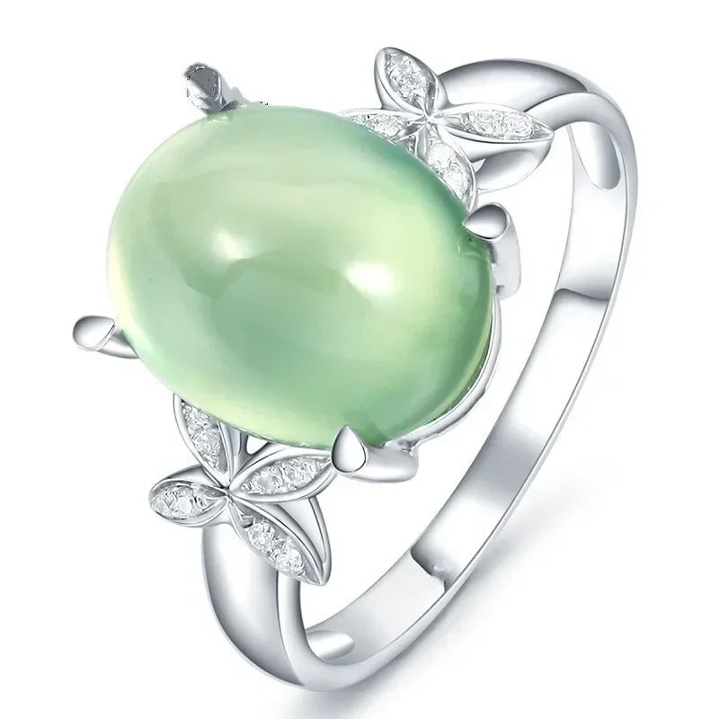 Women's Vintage Silver Butterfly Cat Eye Ring | Sizes 6–10 Fashion Ring Nixie