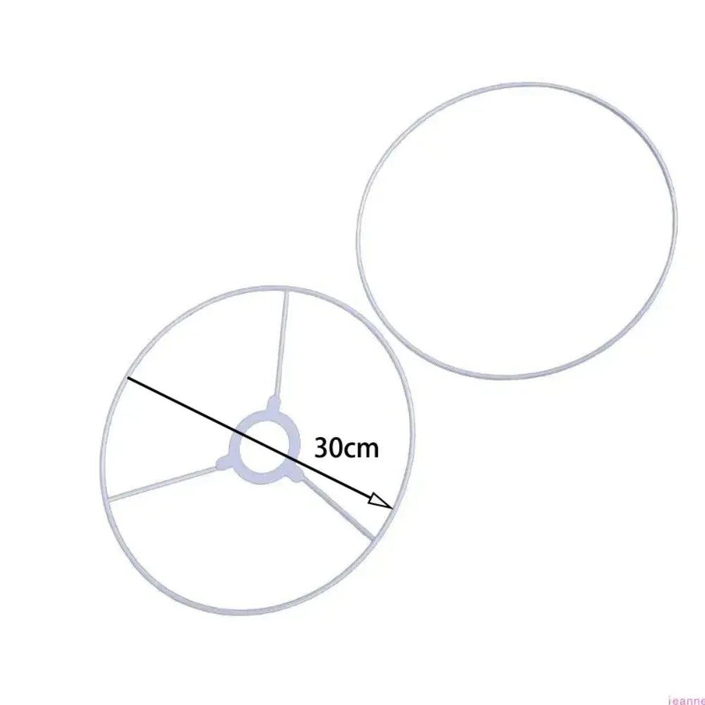 Round Metal Drum Lamp Shade Rings – DIY Light Frame Holder Lamp Shade Frame Nixie 30cm