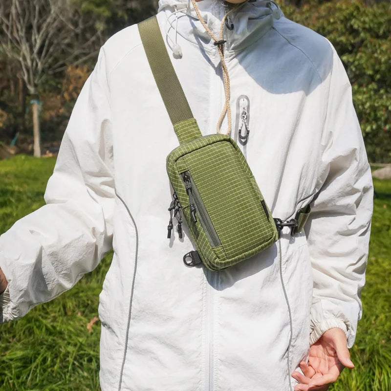 Nixie Mini Chest Crossbody Bag – Lightweight Unisex Sport Bag Crossbody Chest Bag Nixie