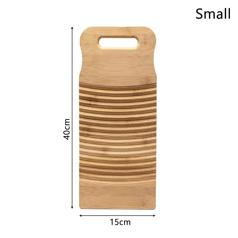 Bamboo Wood Washboard – Portable Anti-Slip Hand Laundry Scrub
