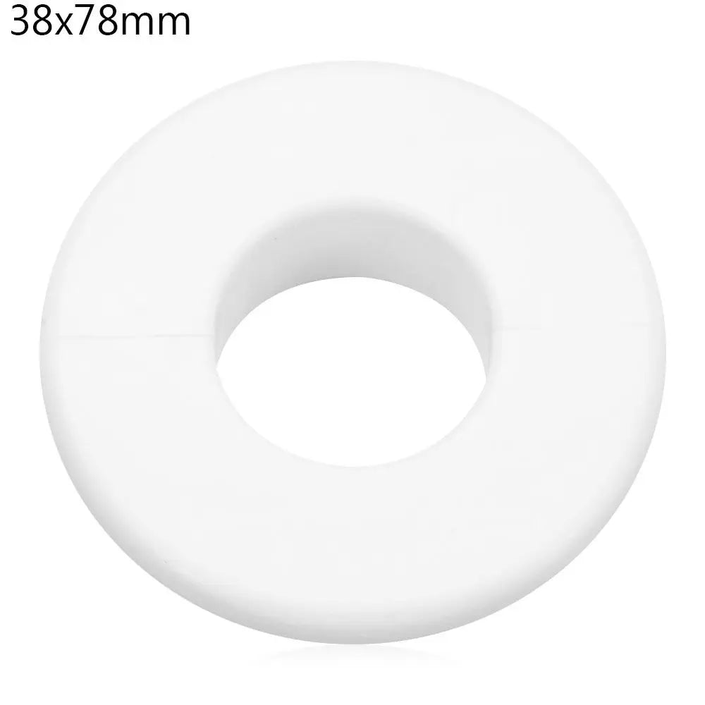 Chrome Pipe Wall Flange Cover – Faucet Decorative Escutcheon Pipe Wall Cover Nixie 38x78mm