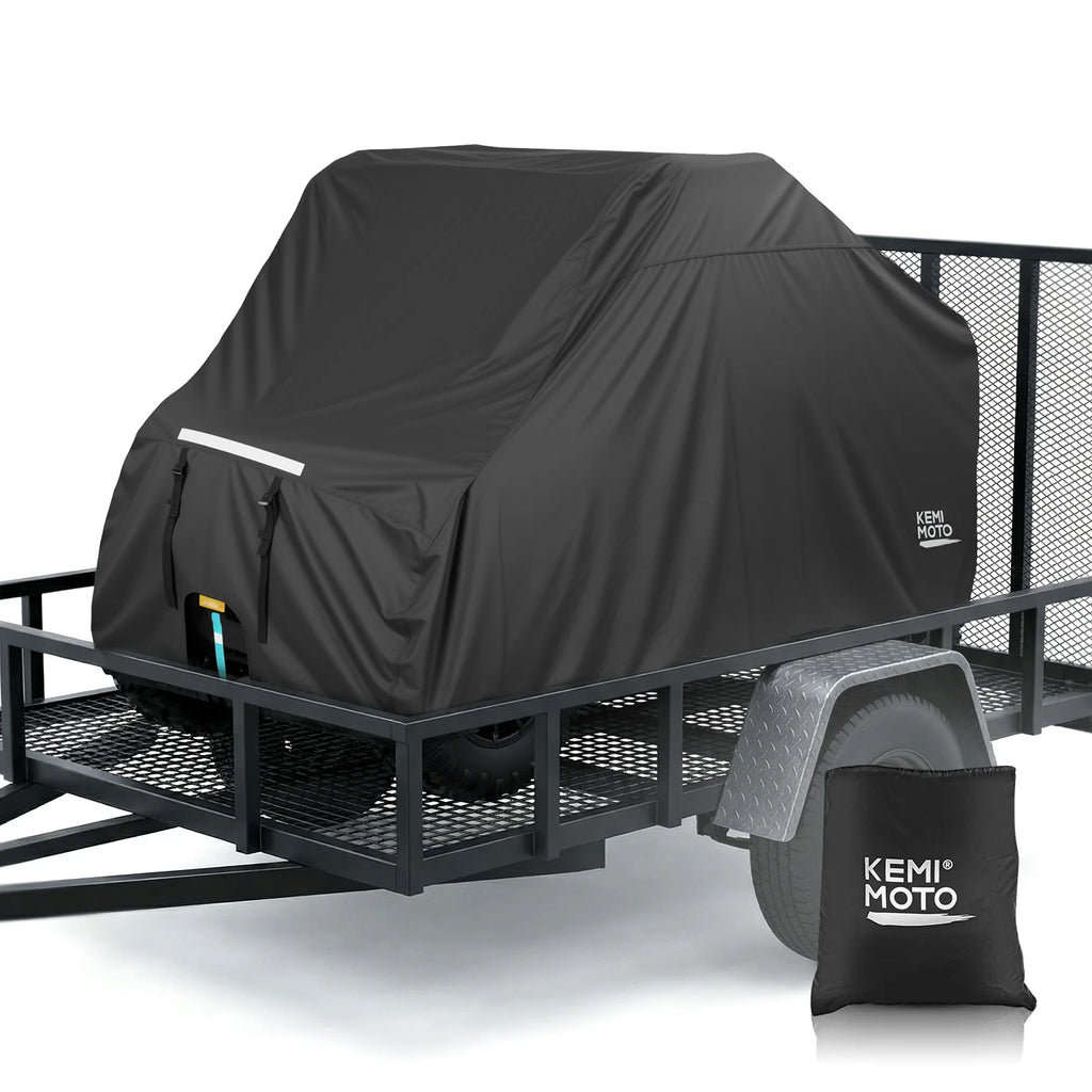 KEMIMOTO 2-Seat UTV Cover 600D Waterproof Trailerable Windproof UTV Trailerable Cover Nixie