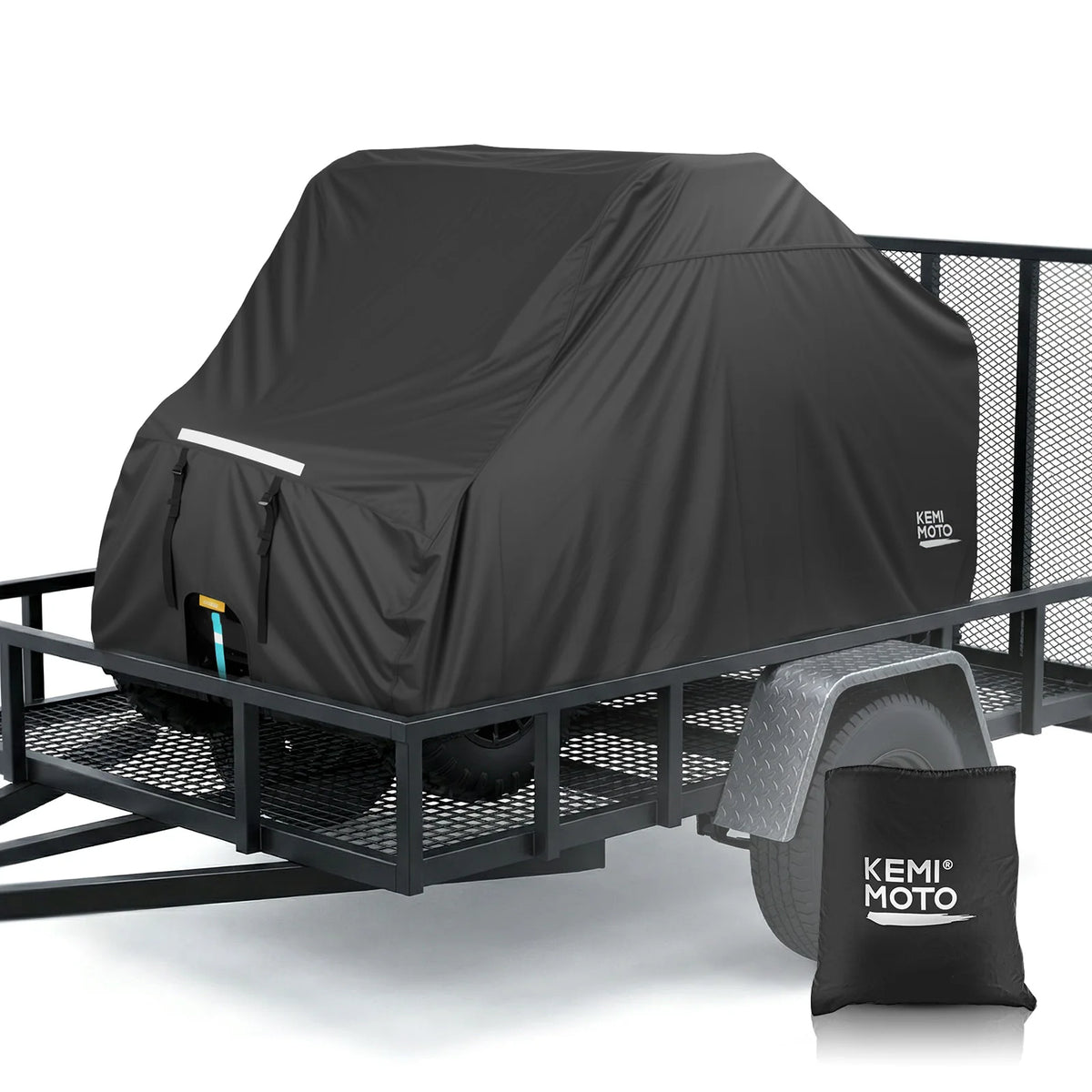 KEMIMOTO 2-Seat UTV Cover 600D Waterproof Trailerable Windproof UTV Trailerable Cover Nixie