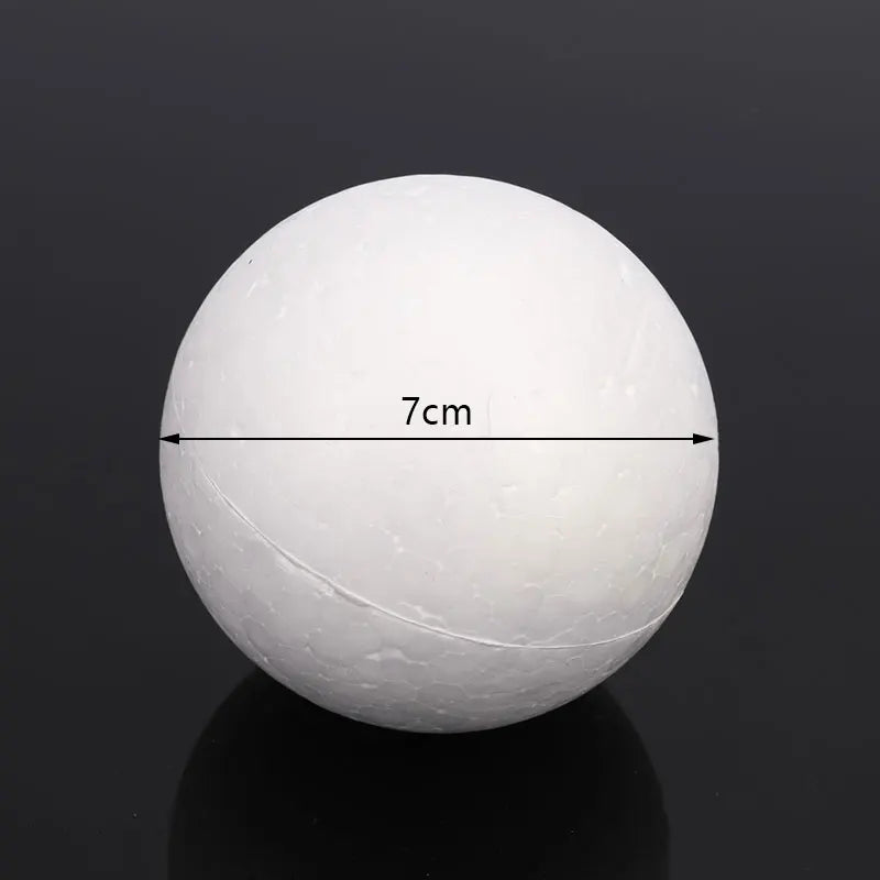 10Pcs 70mm White Polystyrene Foam Balls – DIY Craft & Decor Craft Foam Balls Nixie