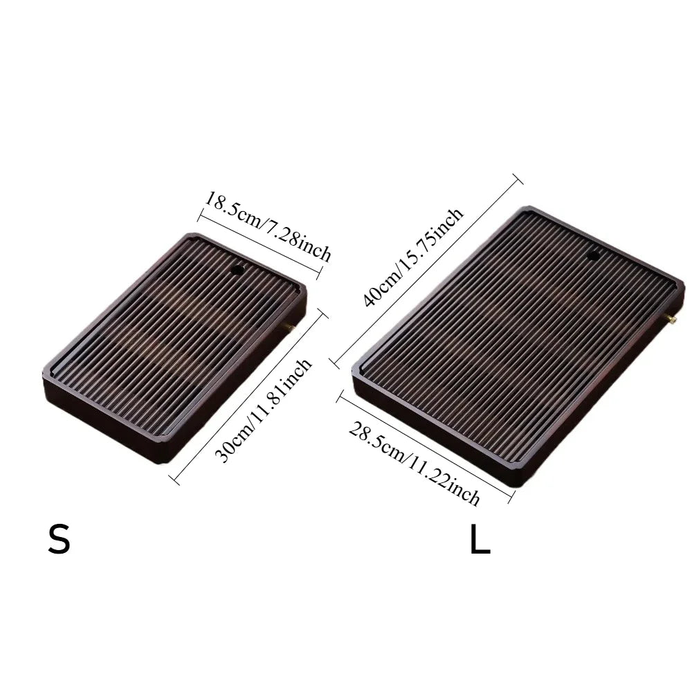 Bamboo Kung Fu Tea Tray with Drainage & Water Storage Bamboo Tea Tray Nixie