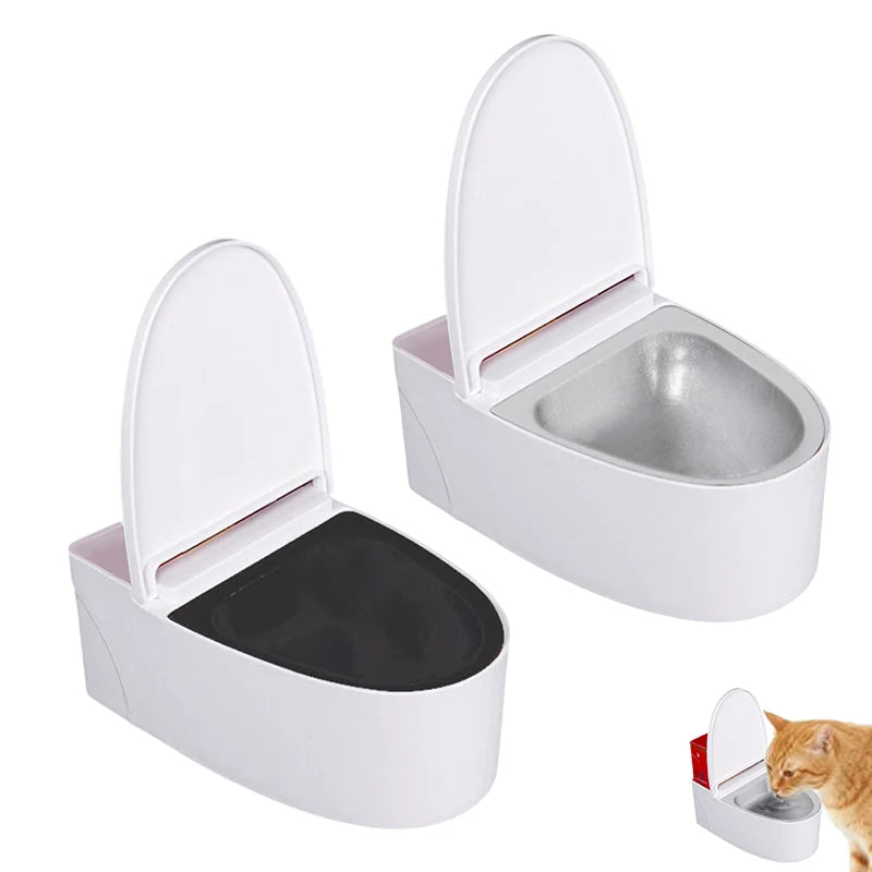 Funny Toilet Pet Water Bowl for Cats & Dogs – Stainless Steel Pet Water Bowl Nixie