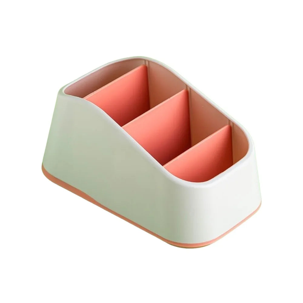 4-Slot Remote Control Holder & Desk Organizer | Non-Slip Base Desk Organizer Nixie 01-Red