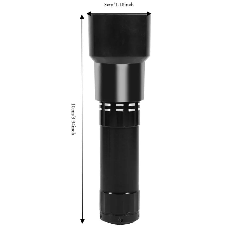 2Pcs LED Egg Candler Tester – Aluminum Alloy Incubator Light Egg Candler Tester Nixie Black