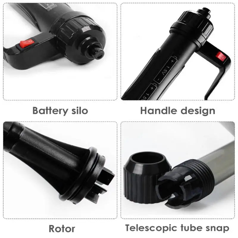 220V Electric Aquarium Siphon – Gravel & Water Changer Aquarium Siphon Cleaner Nixie