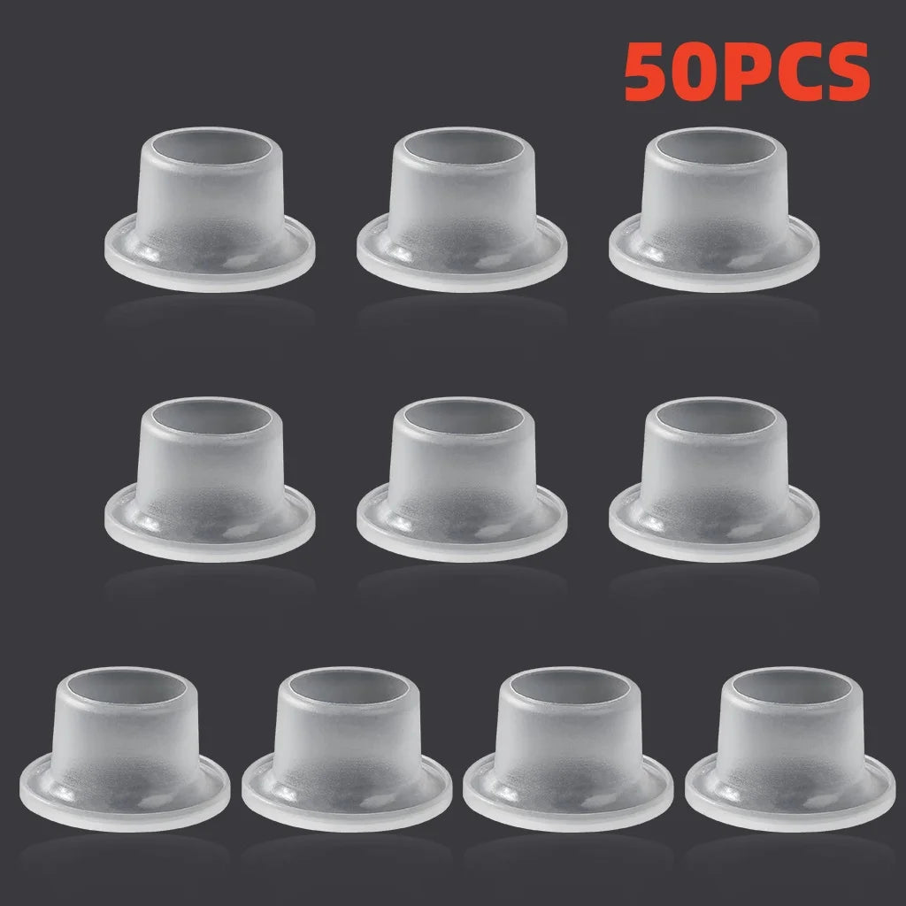Silicone Faucet Sealing Gasket Washer – Leak-Proof Triangle Valve Plumbing Gasket Washer Nixie White 50pcs