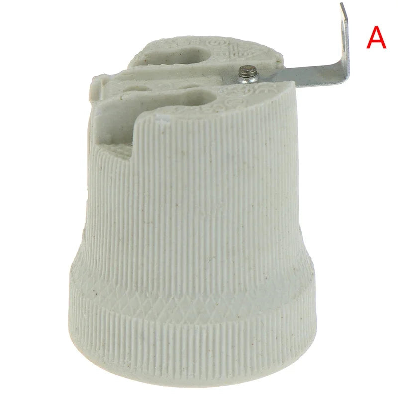 E27 Ceramic Light Bulb Socket Holder – High Temp Resistant